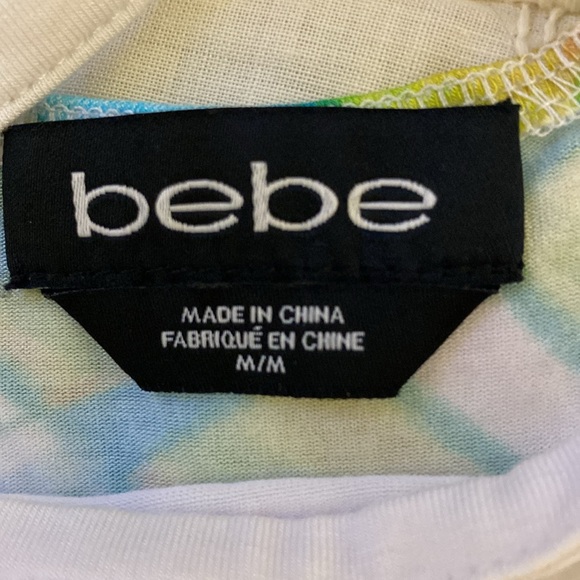 Bebe White and Multicolor Strappy Tank Top - Picture 4 of 4